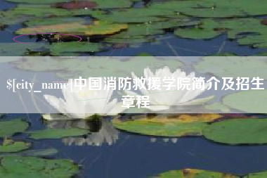 甘肃中国消防救援学院简介及招生章程