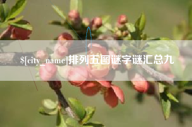 甘肃排列五图谜字谜汇总九
