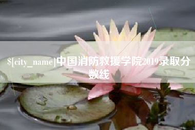 甘肃中国消防救援学院2019录取分数线