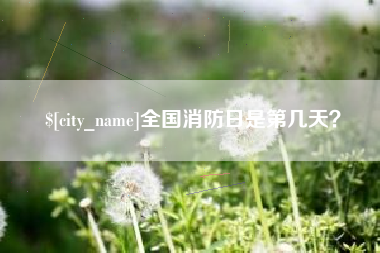 甘肃全国消防日是第几天？