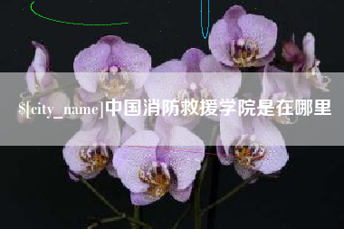 甘肃中国消防救援学院是在哪里