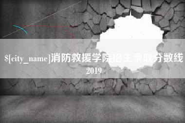 甘肃消防救援学院招生录取分数线2019