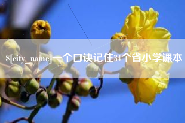 甘肃一个口诀记住34个省小学课本