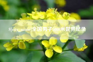 甘肃全国男子5000米世界纪录