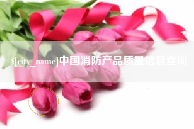 甘肃中国消防产品质量信息查询