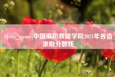 甘肃中国消防救援学院2021年各省录取分数线