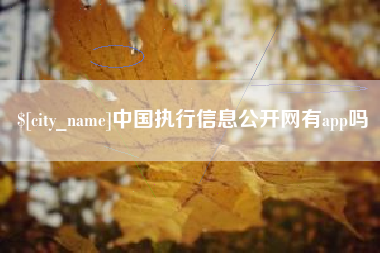 甘肃中国执行信息公开网有app吗
