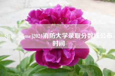 甘肃2024消防大学录取分数线公布时间