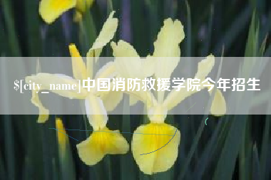 甘肃中国消防救援学院今年招生