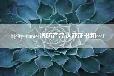 甘肃消防产品认证证书和cccf