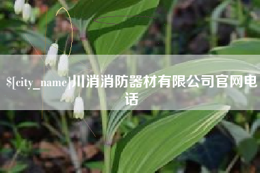 甘肃川消消防器材有限公司官网电话