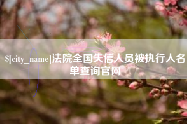 甘肃法院全国失信人员被执行人名单查询官网