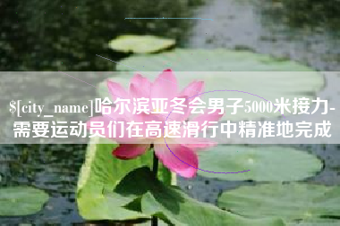 甘肃哈尔滨亚冬会男子5000米接力-需要运动员们在高速滑行中精准地完成