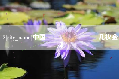 甘肃中国🇨🇳几枚金牌