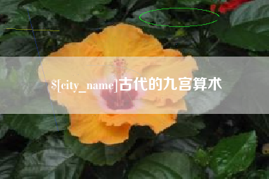 甘肃古代的九宫算术