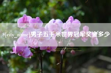 甘肃男子五千米世界冠军奖金多少