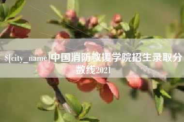 甘肃中国消防救援学院招生录取分数线2021
