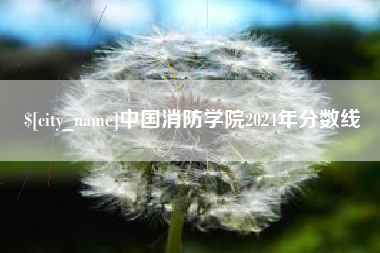 甘肃中国消防学院2024年分数线