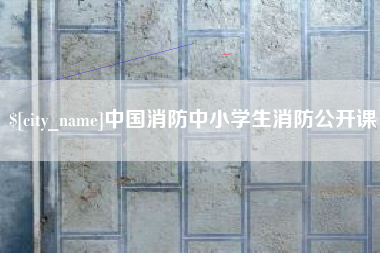 甘肃中国消防中小学生消防公开课