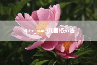甘肃九宫格排法