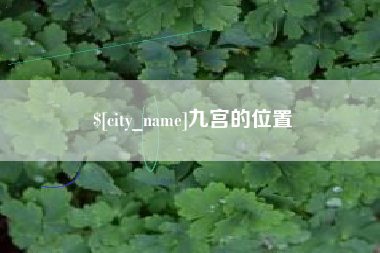 甘肃九宫的位置