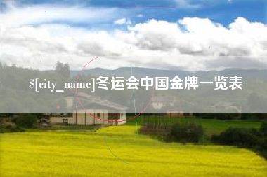 甘肃冬运会中国金牌一览表