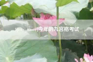 甘肃今年的九宫格考试