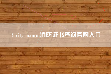 甘肃消防证书查询官网入口
