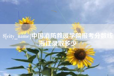 甘肃中国消防救援学院报考分数线浙江录取多少