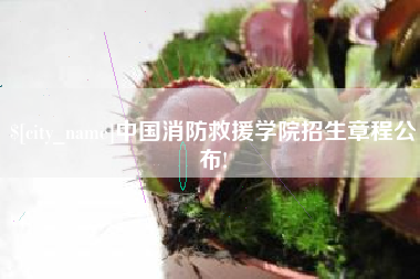甘肃中国消防救援学院招生章程公布!